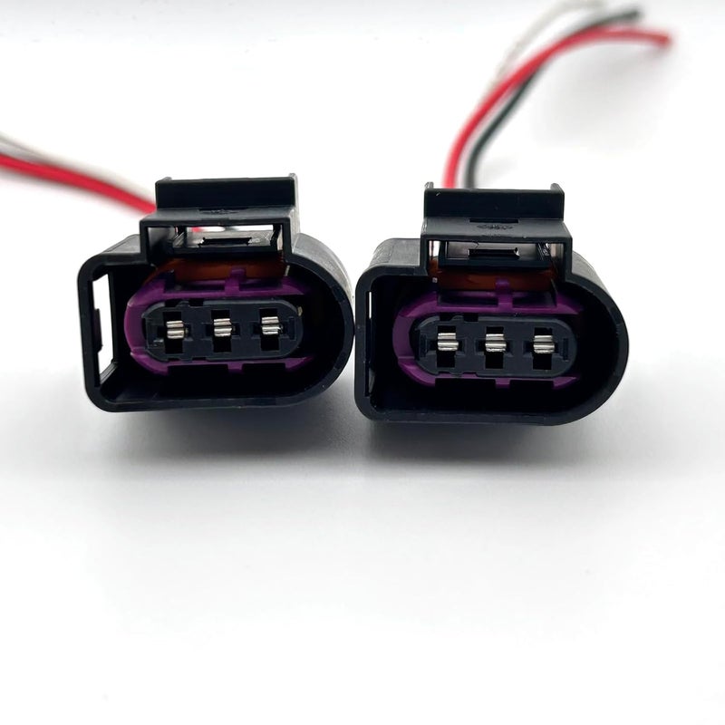 AUOSTMO Compatible with Audi, Volkswagen 2009-2018, and Bentley High-Pressure Fuel Sensor Connector Harness Pigtail 4D0971993 2pcs - Image 1